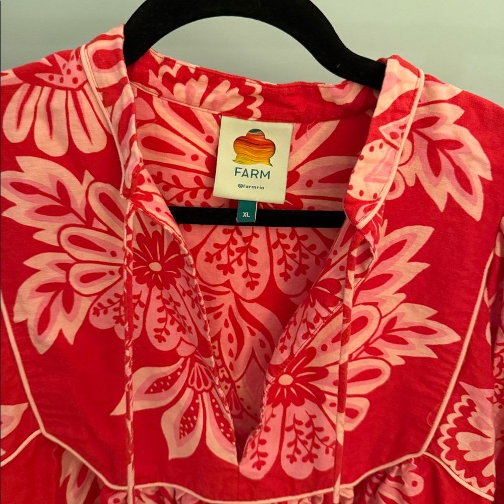 Farm Rio floral print mini dress - Picture 3 of 7